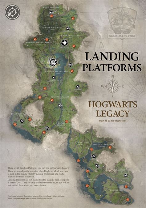 plataformas de aterrizaje hogwarts legacy|Landing Platforms in Hogwarts Legacy